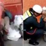 Esta Mujer Policia Se Detiene Ante Un Hombre Mendigo A Hacerle Algo Impensable Alguien Lo Graba